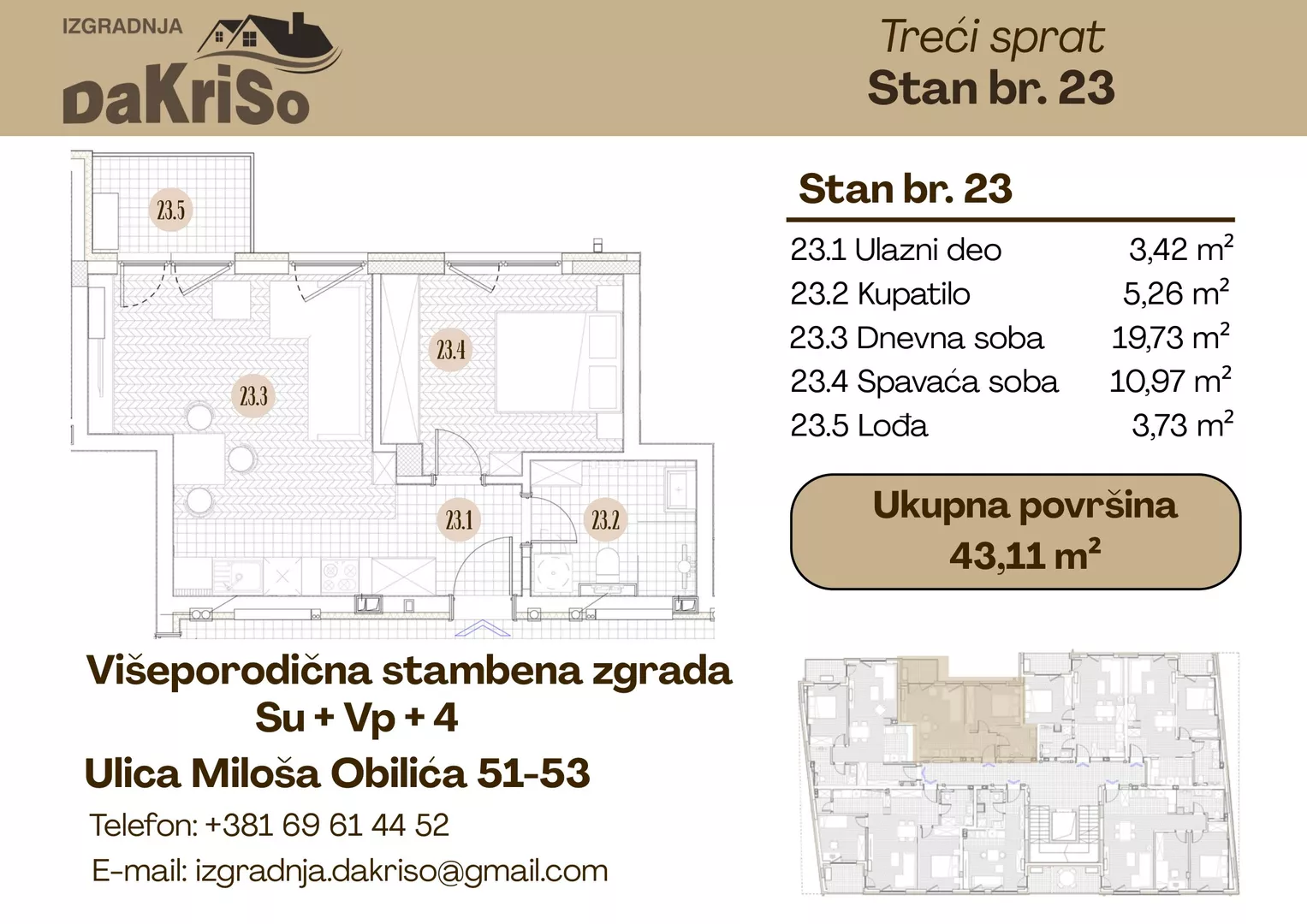 Dvosoban stan | 4zida