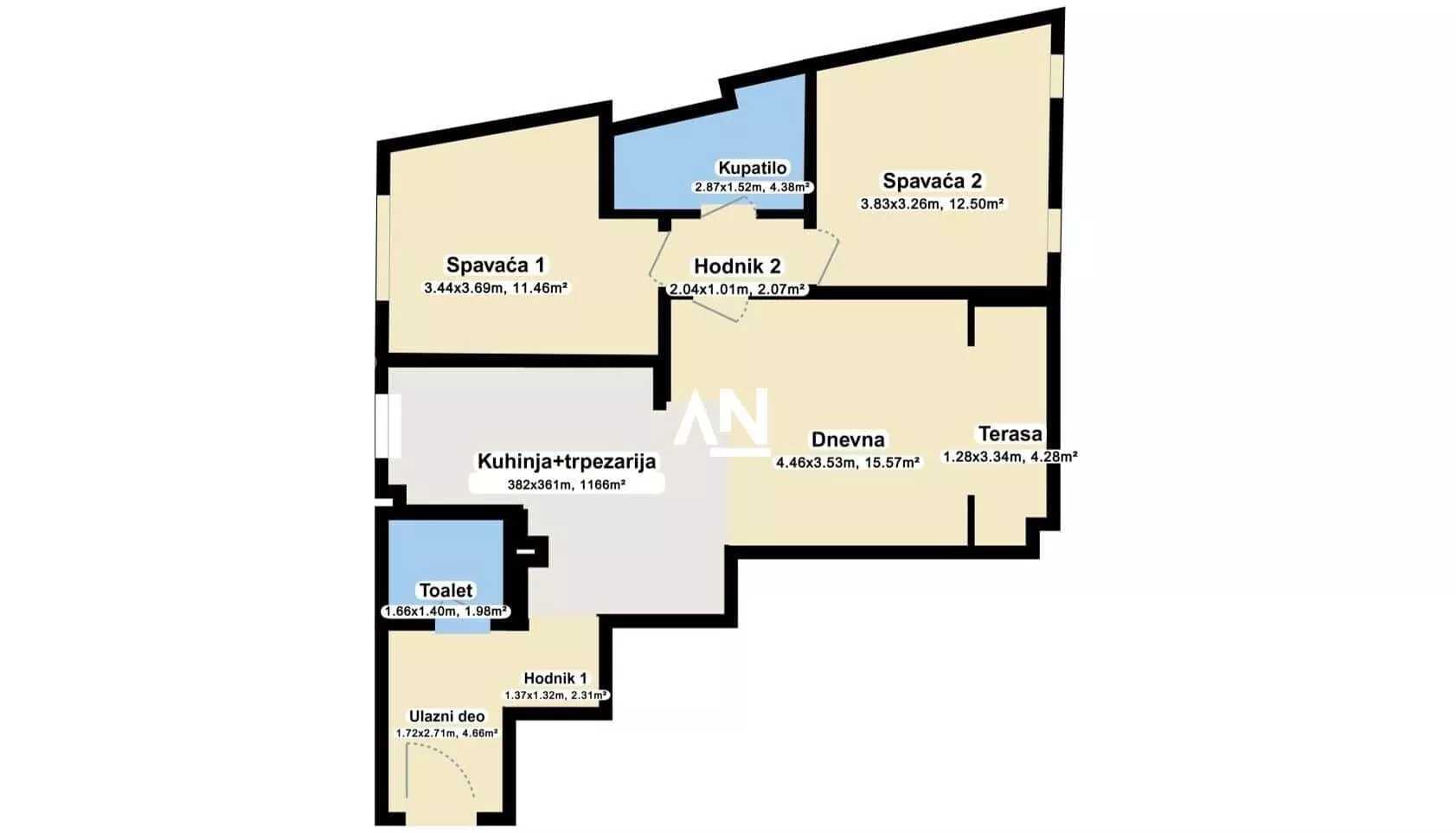 Trosoban stan | 4zida