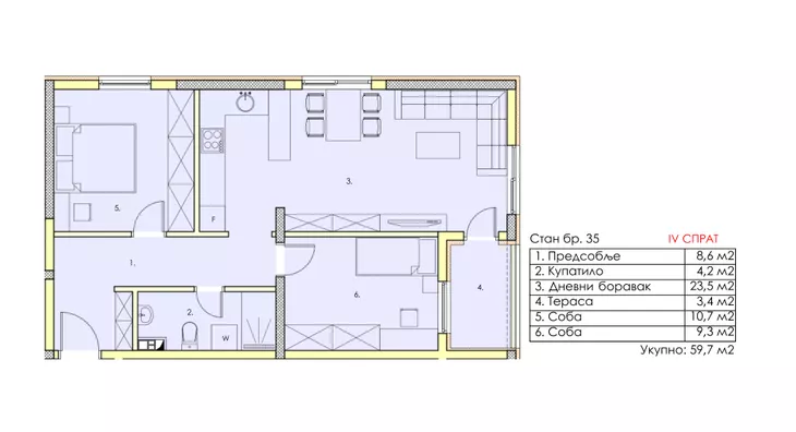 Dvoiposoban stan | 4zida