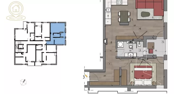 Dvosoban stan | 4zida