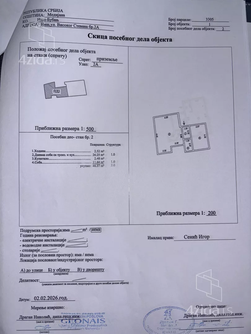 Dvosoban stan | 4zida