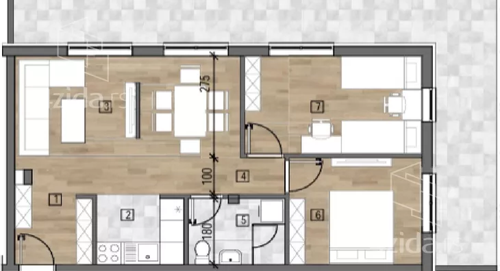 Trosoban stan | 4zida