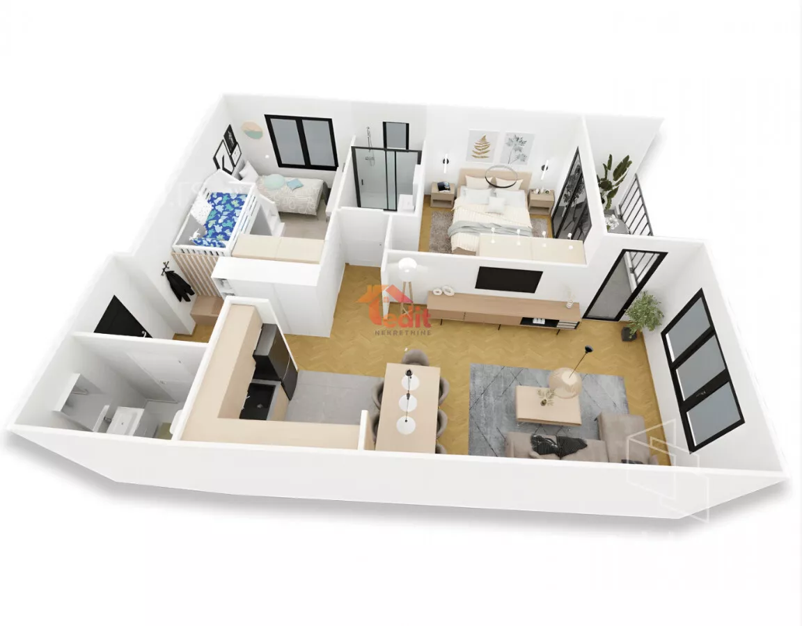 Trosoban stan | 4zida