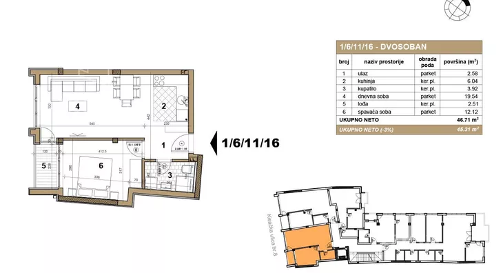 Dvosoban stan | 4zida