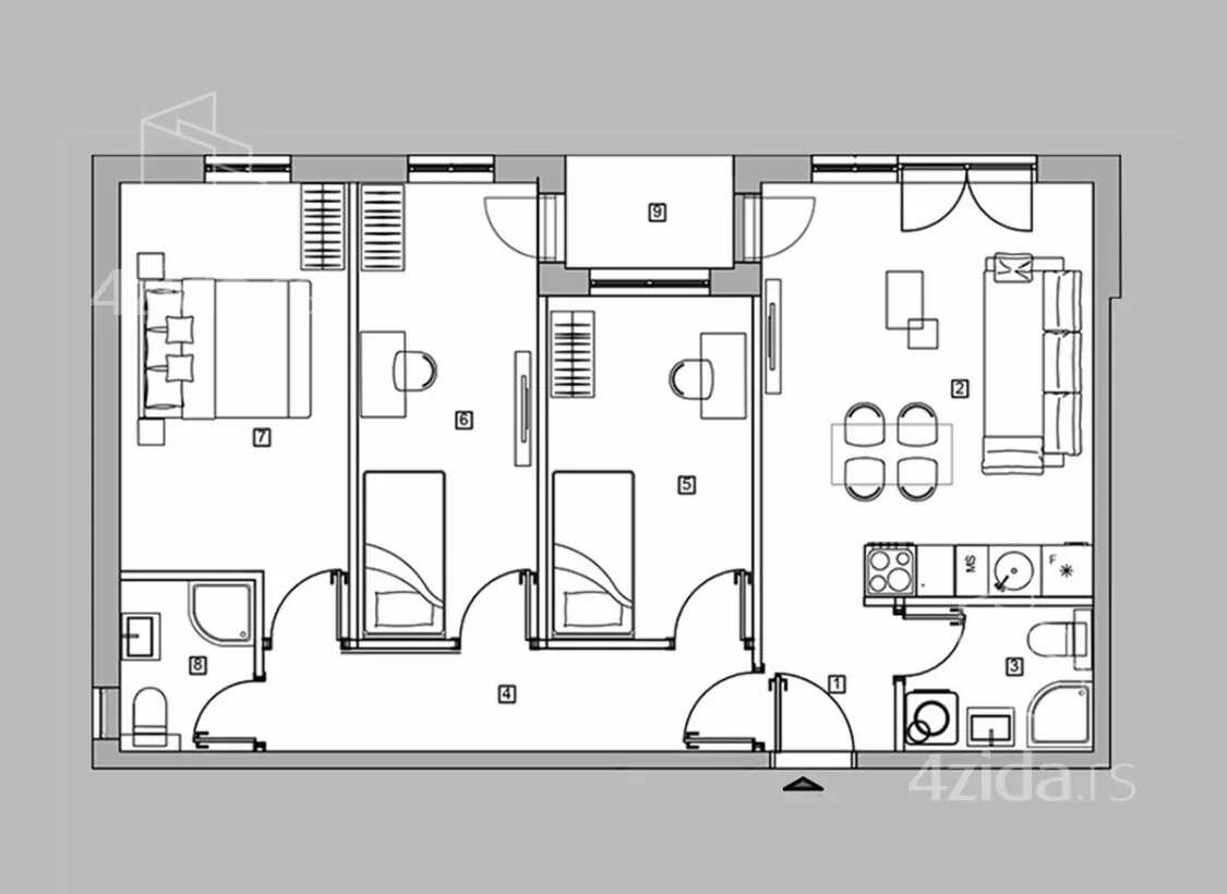 Troiposoban stan | 4zida