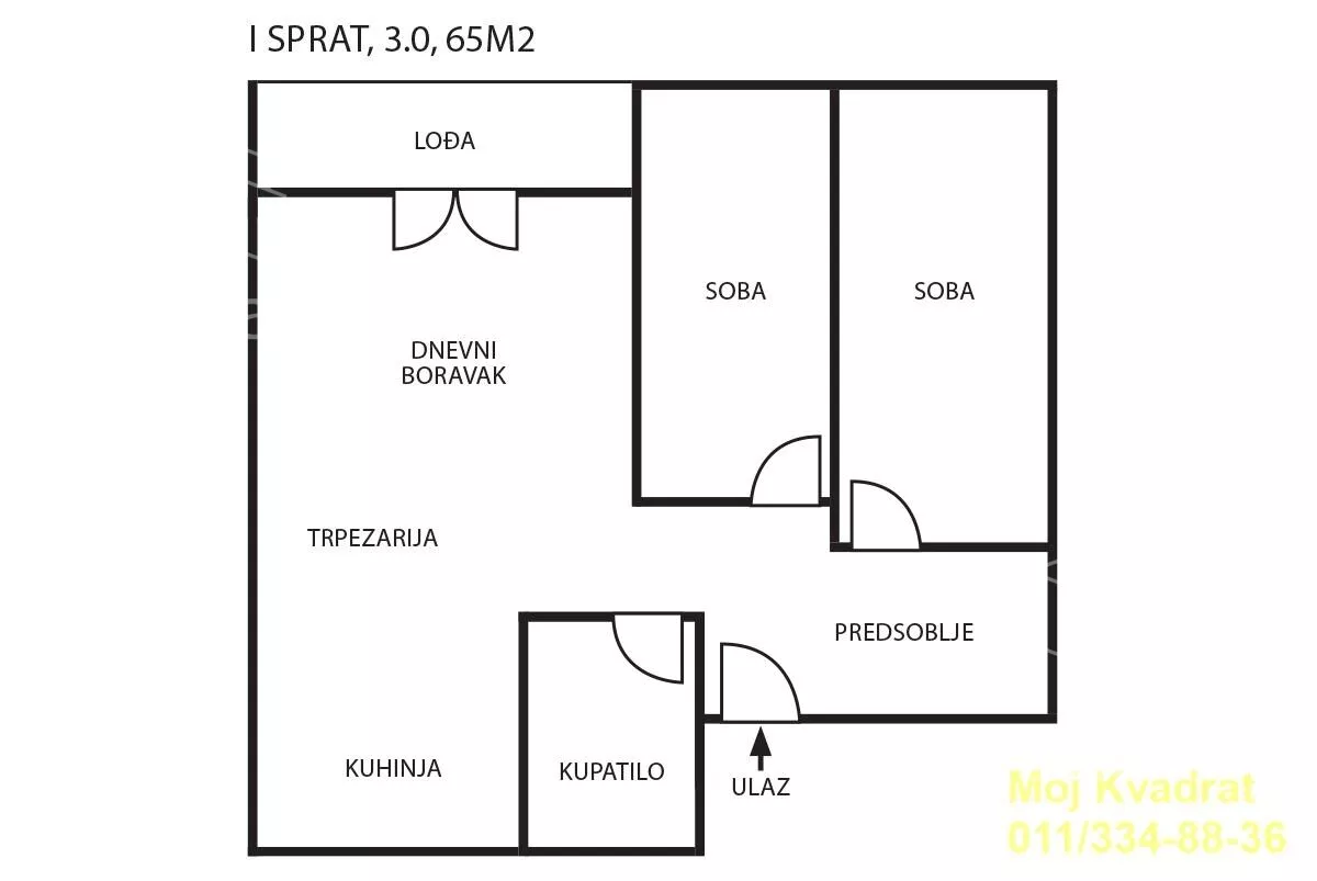 Trosoban stan | 4zida