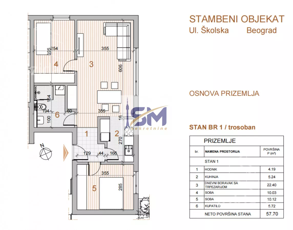 Trosoban stan | 4zida