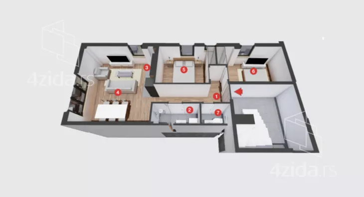 Dvoiposoban stan | 4zida