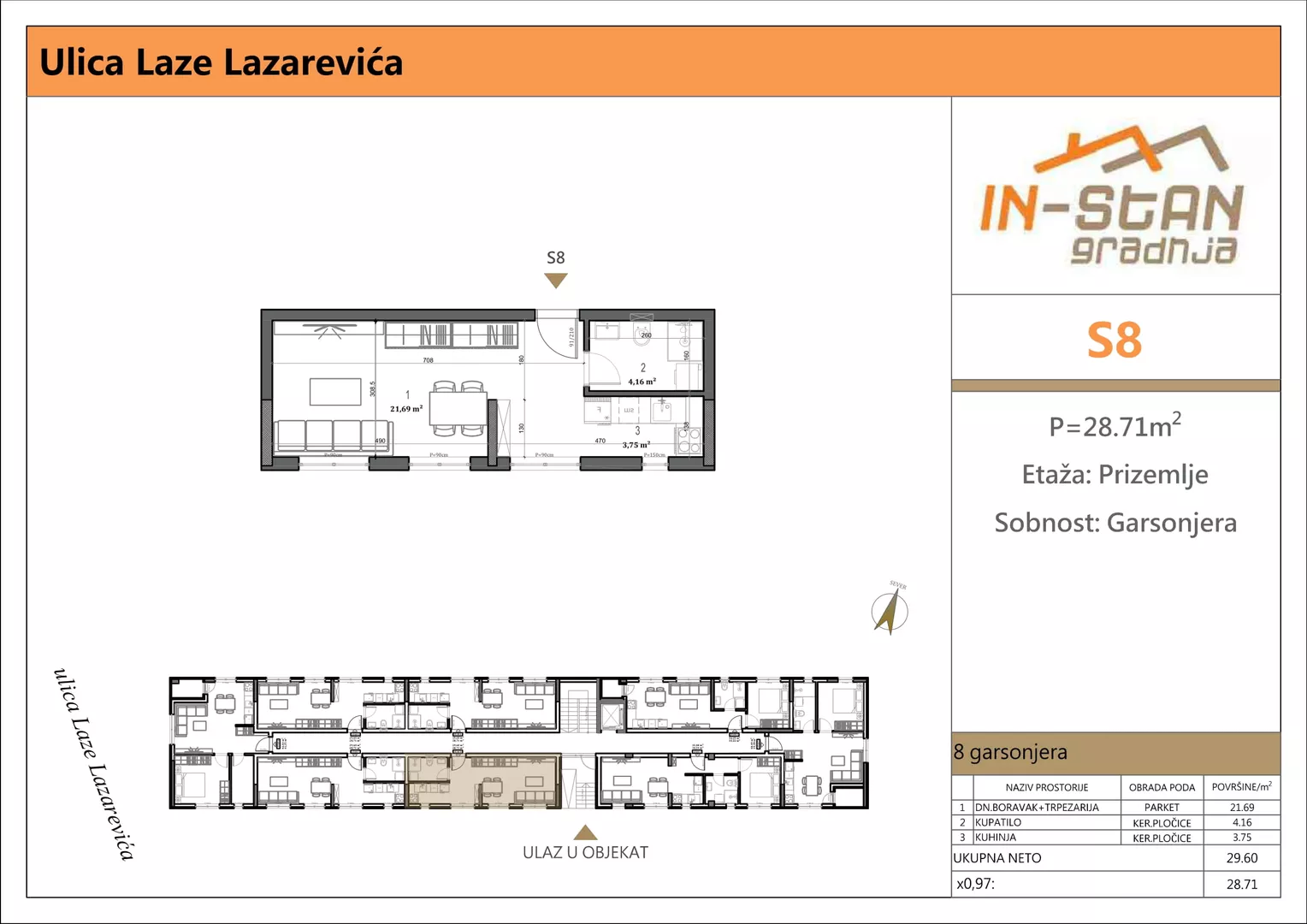 Garsonjera | 4zida