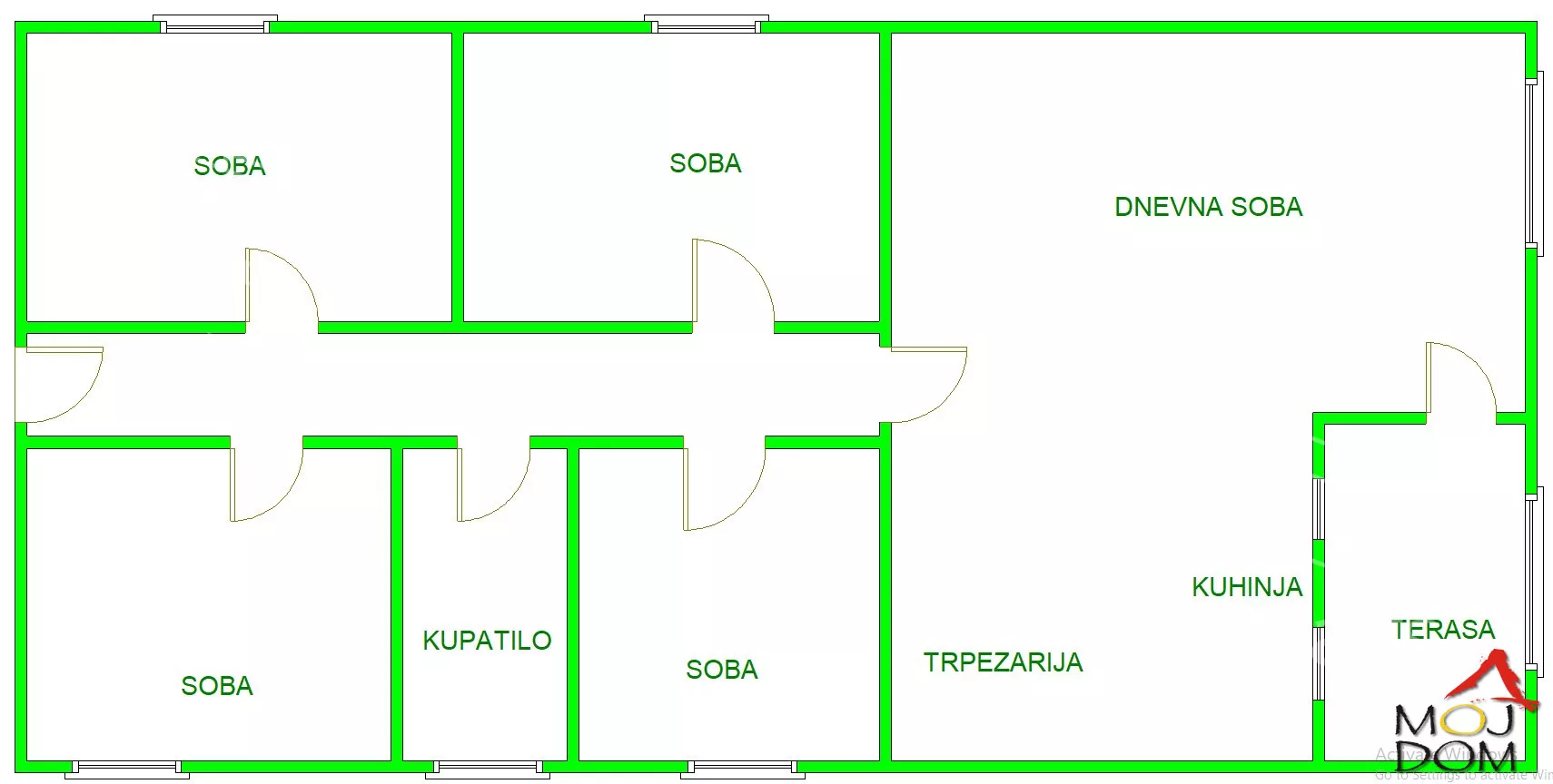 Četvoroiposoban stan | 4zida