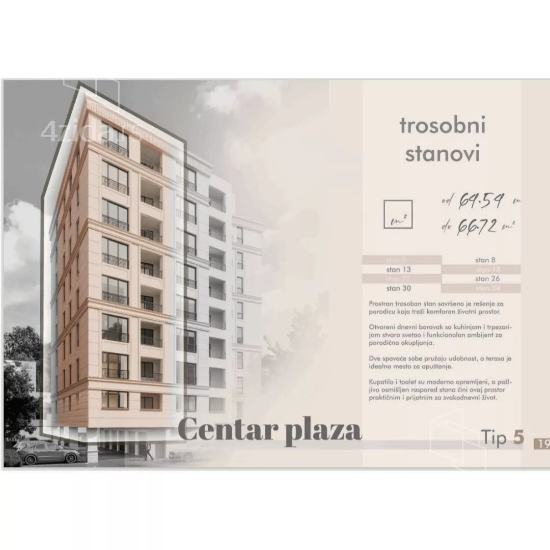 Trosoban stan | 4zida