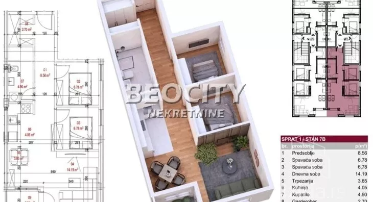 Trosoban stan | 4zida