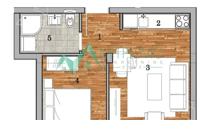 Jednoiposoban stan | 4zida