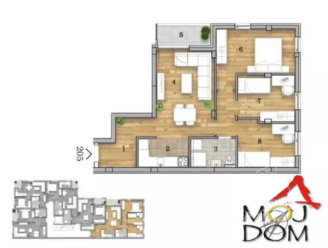 Troiposoban stan | 4zida