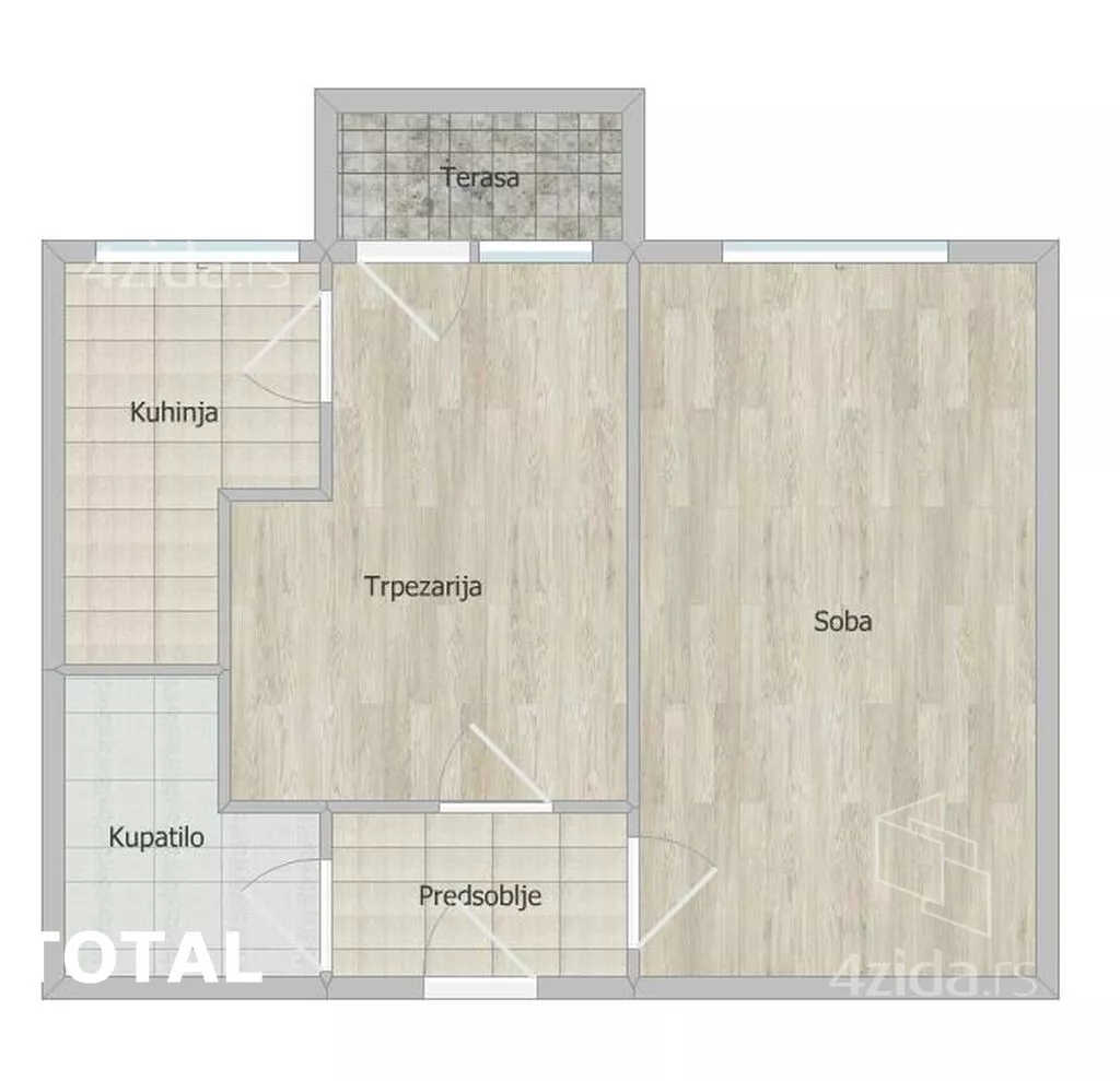 Jednosoban stan | 4zida