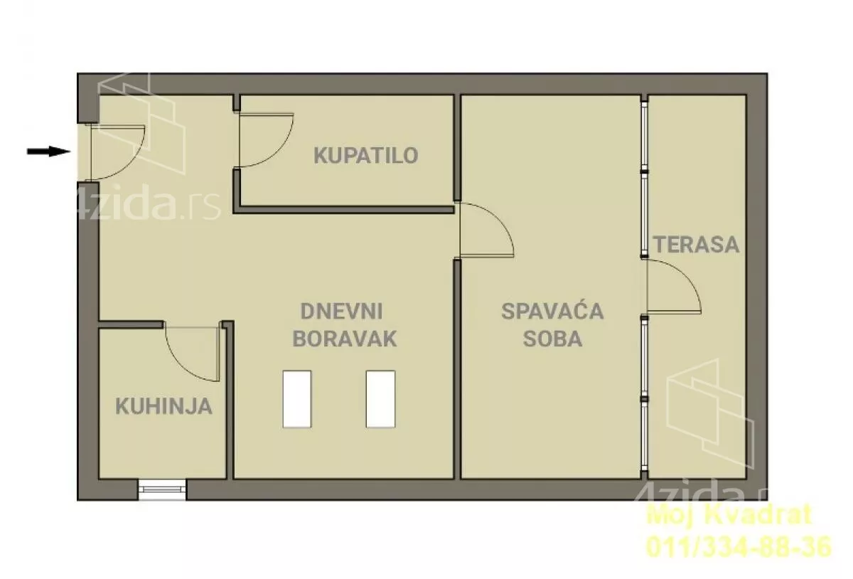 Dvosoban stan | 4zida