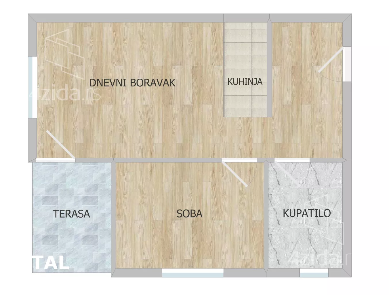 Dvosoban stan | 4zida