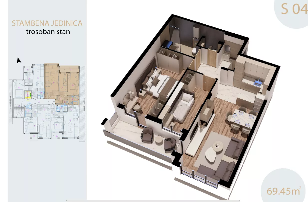 Dvoiposoban stan | 4zida