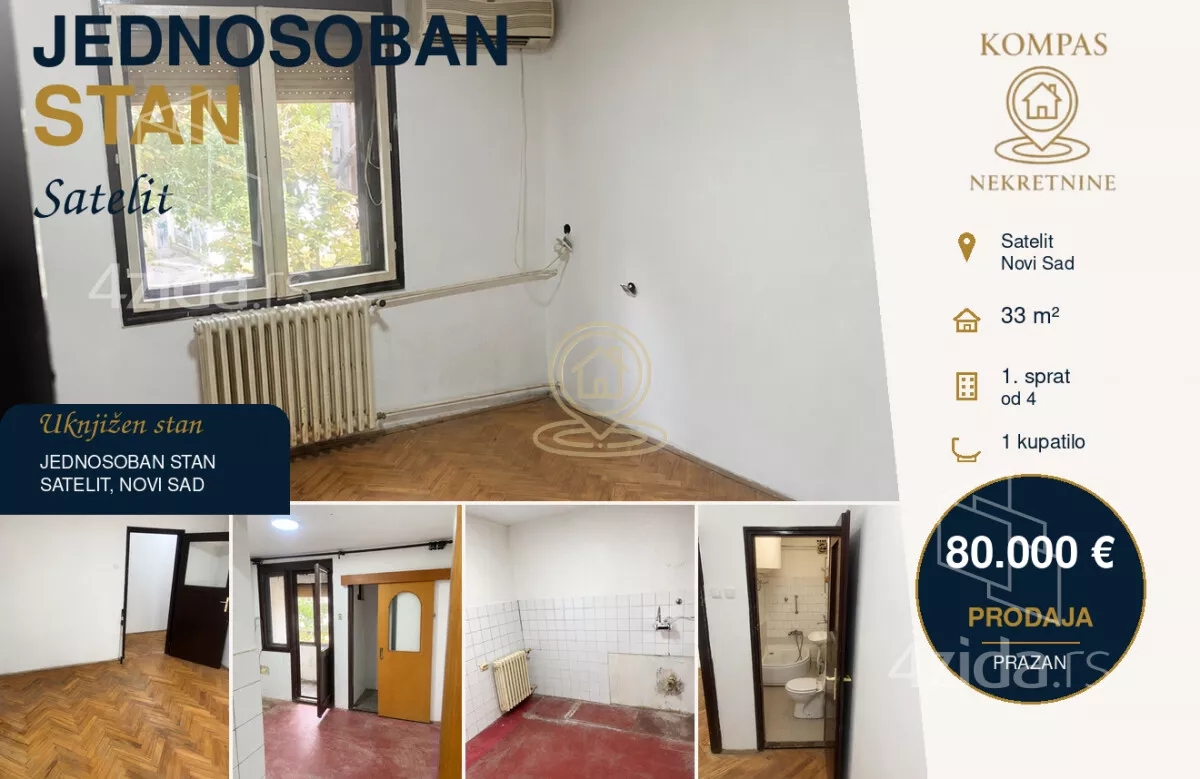 Jednosoban stan | 4zida