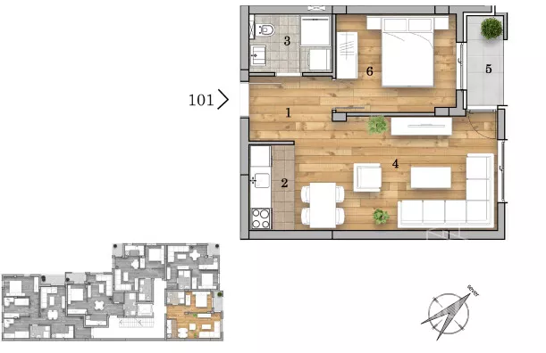 Dvosoban stan | 4zida