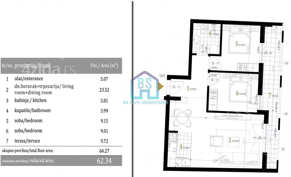 Dvoiposoban stan | 4zida