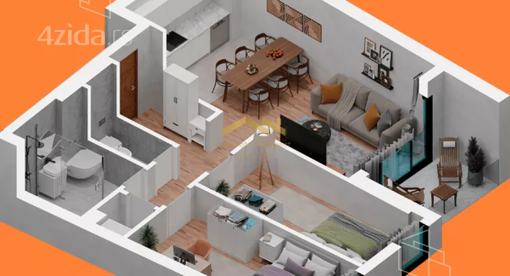 Trosoban stan | 4zida