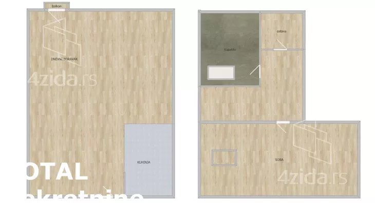 Jednoiposoban stan | 4zida