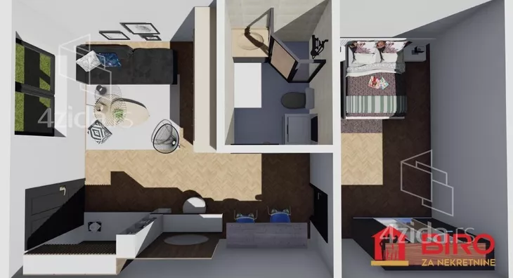 Jednoiposoban stan | 4zida