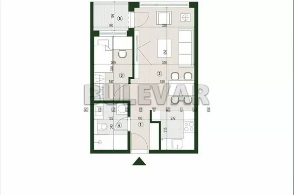 Jednoiposoban stan | 4zida