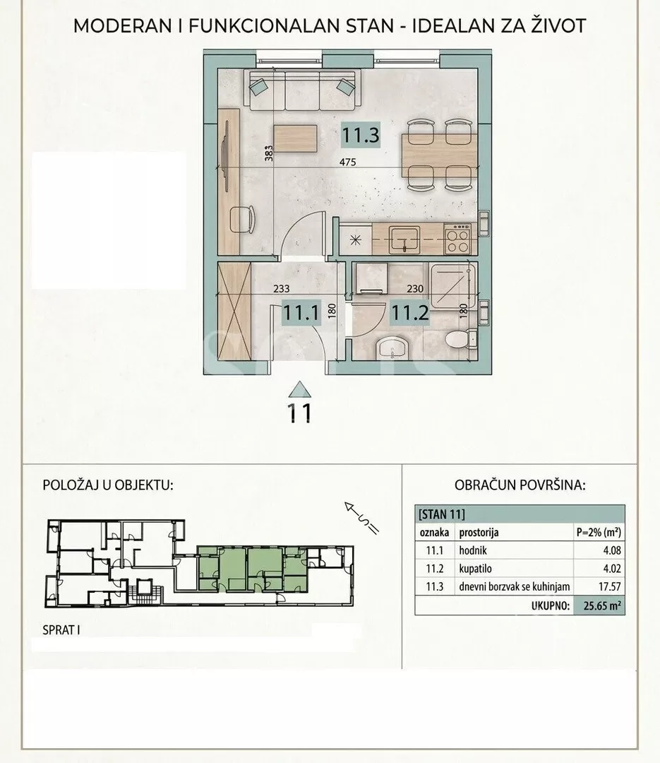 Garsonjera | 4zida