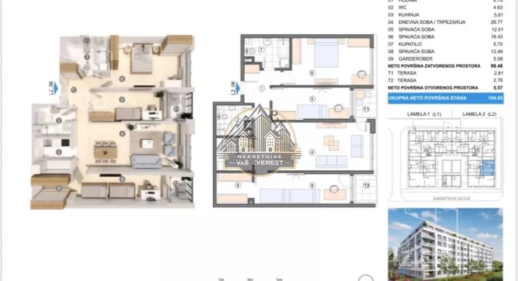Troiposoban stan | 4zida