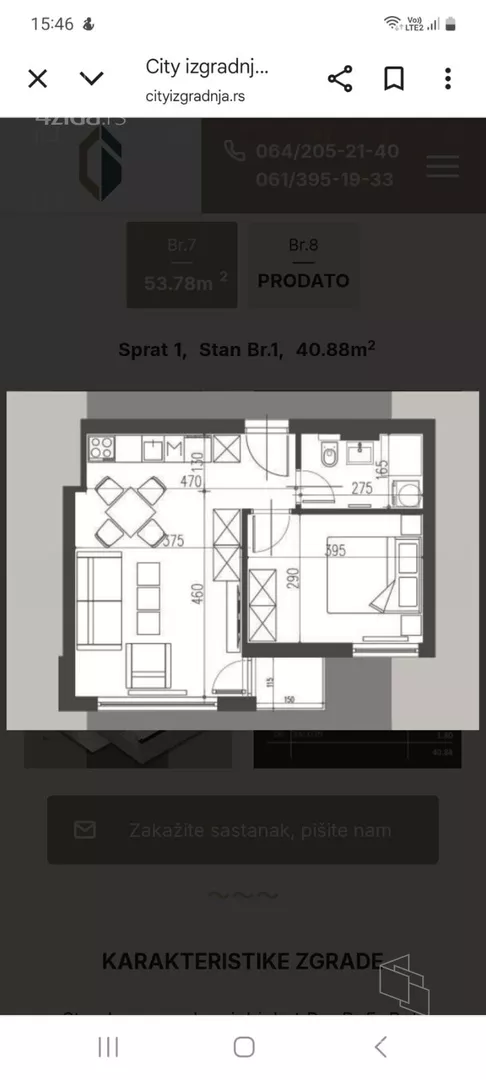 Jednoiposoban stan | 4zida
