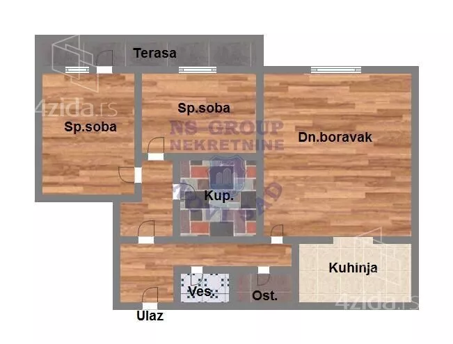 Trosoban stan | 4zida