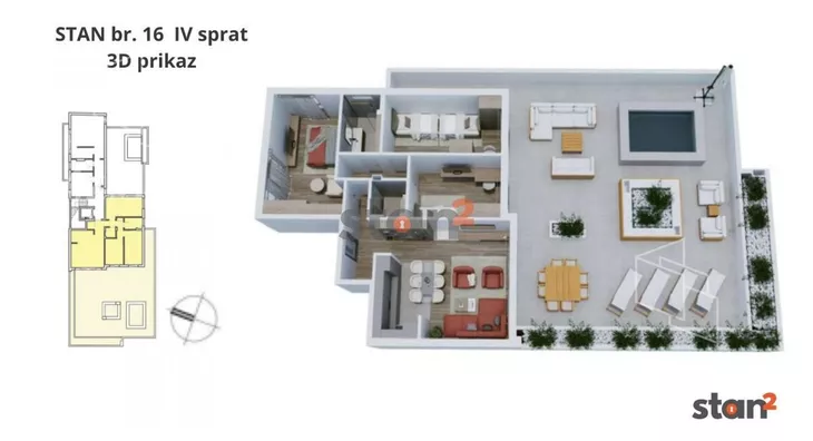 Troiposoban stan | 4zida