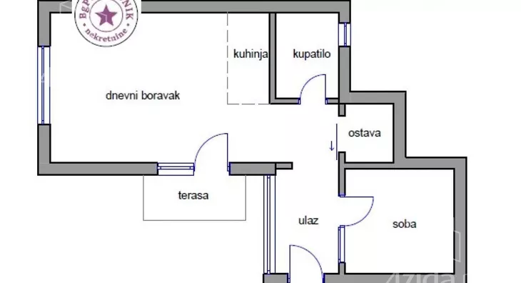 Jednoiposoban stan | 4zida