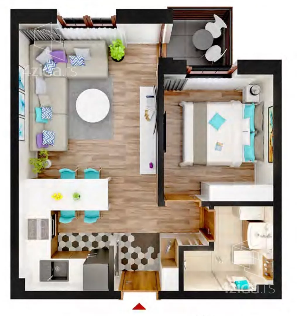 Jednosoban stan | 4zida