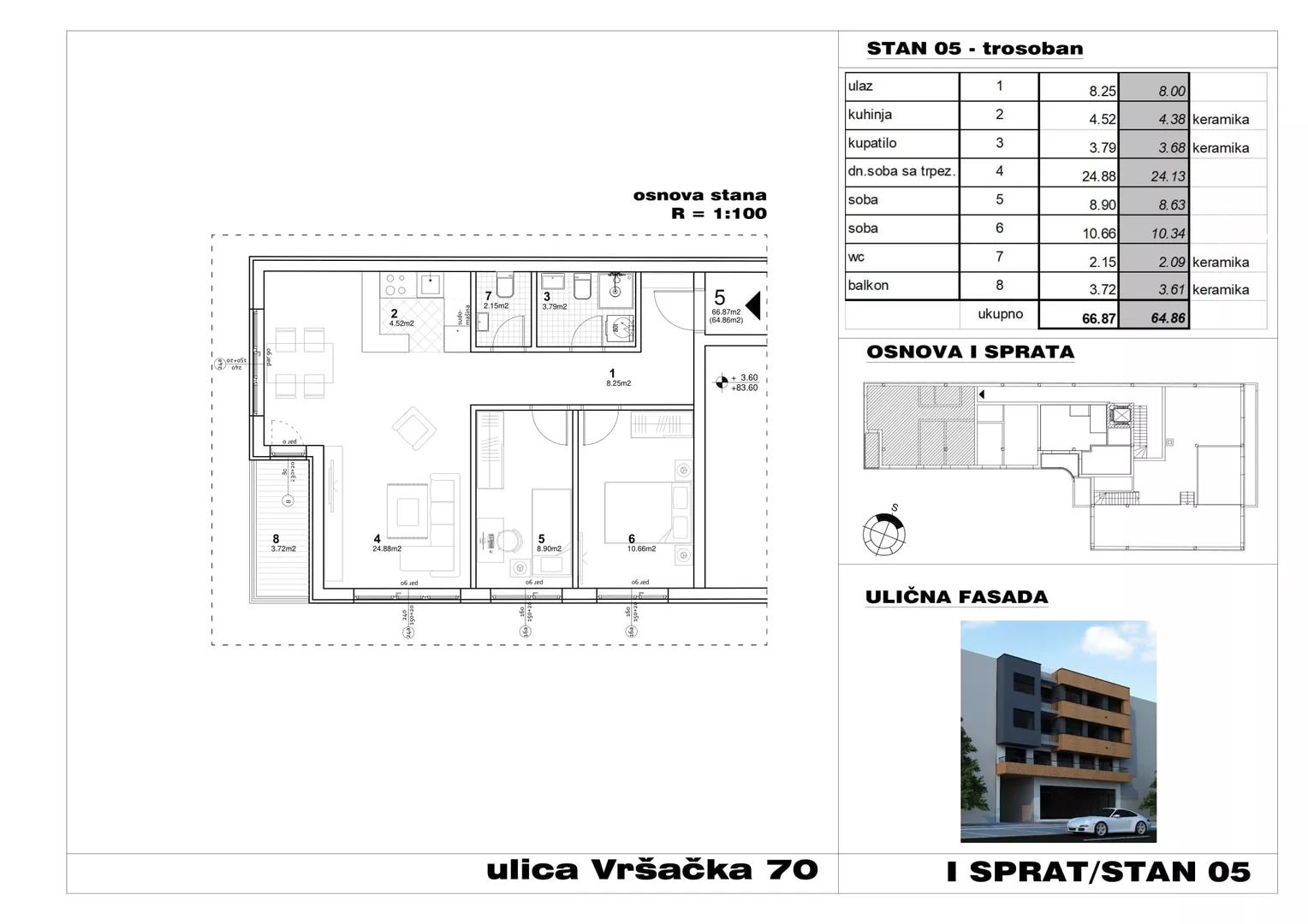 Trosoban stan | 4zida