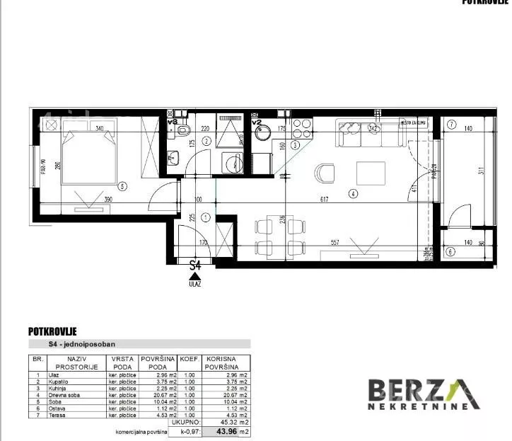 Jednoiposoban stan | 4zida