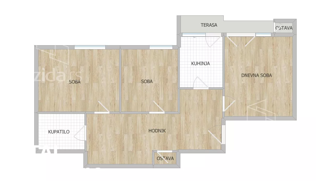 Trosoban stan | 4zida