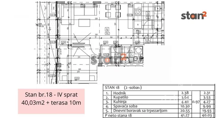 Jednoiposoban stan | 4zida