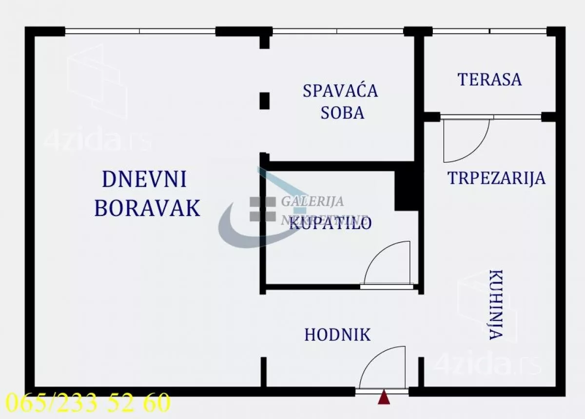 Jednoiposoban stan | 4zida