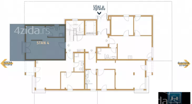 Jednoiposoban stan | 4zida