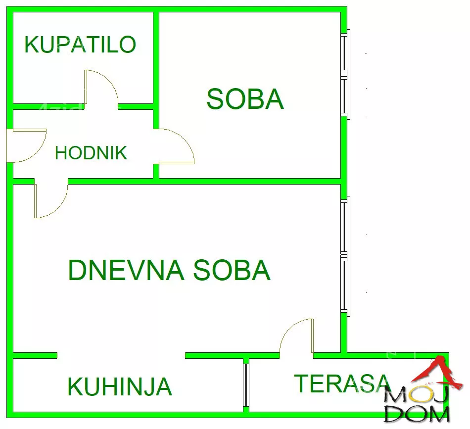 Jednoiposoban stan | 4zida