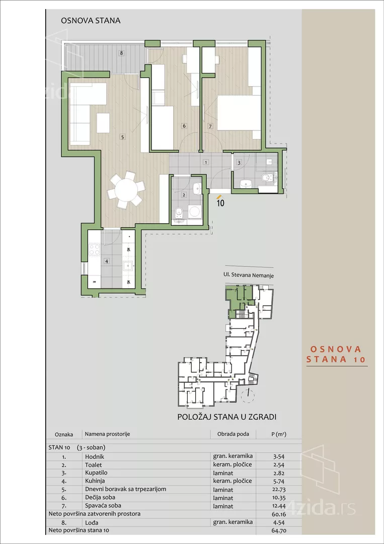 Trosoban stan | 4zida