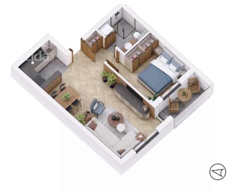 Dvosoban stan | 4zida