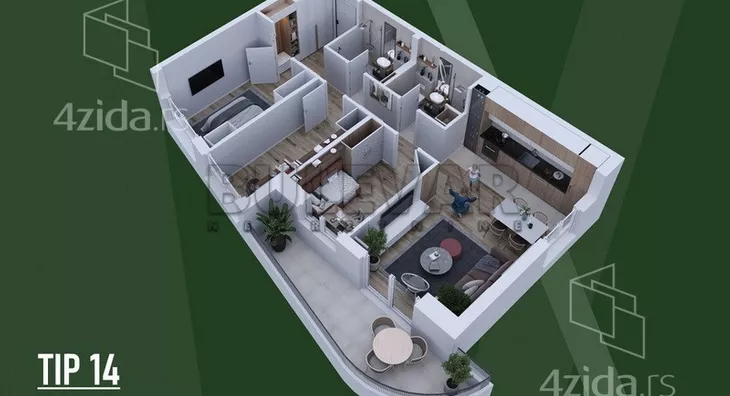 Četvorosoban stan | 4zida