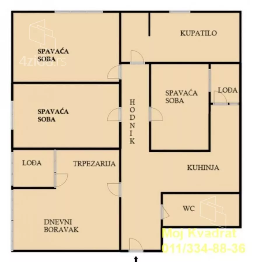 Troiposoban stan | 4zida