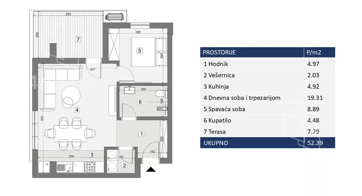 Dvosoban stan | 4zida