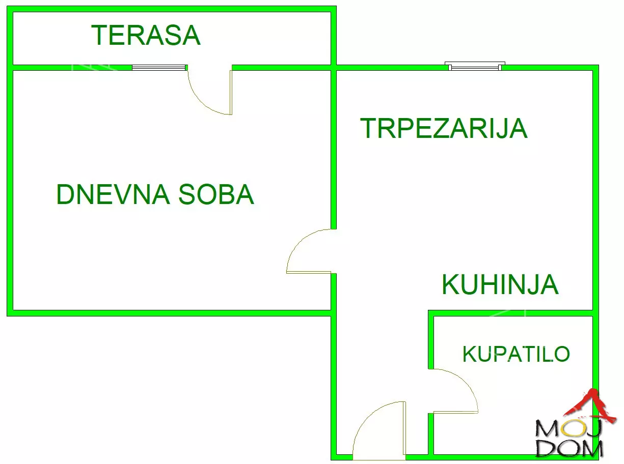 Jednoiposoban stan | 4zida