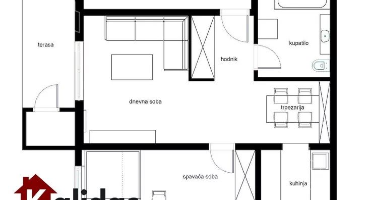 Dvosoban stan | 4zida